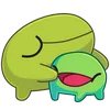Telegram emoji «Лягушонок Ик» 🤗