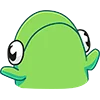 Telegram emoji «Лягушонок Ик» 🤷‍♂️