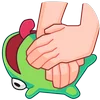 Telegram emoji «Лягушонок Ик» 😵