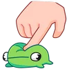 Telegram emoji «Лягушонок Ик» 🤪