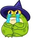 Стикер Frog Witch 😭