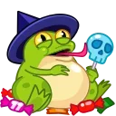 Емодзі Frog Witch 🍭