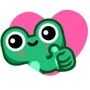 Froggo In Love emoji 👍