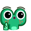 Froggo In Love emoji 😨