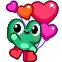 Froggo In Love emoji 👋