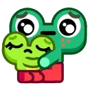 Froggo In Love emoji 😔