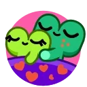 Froggo In Love emoji 😴