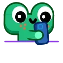 Froggo In Love emoji 😳