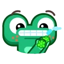 Froggo In Love emoji 🦠