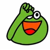 Frogs Emojis emoji 🥳