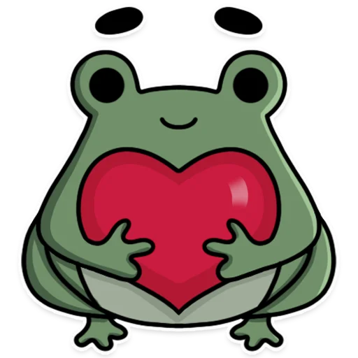 Frog's Fine Box stiker ❤️