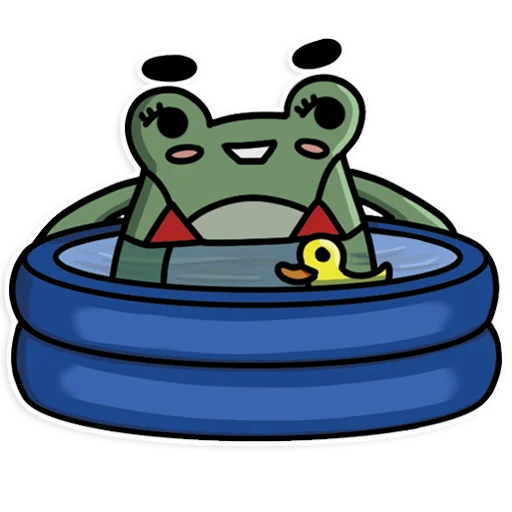 Стикер Telegram «Frog's Fine Box» 😏