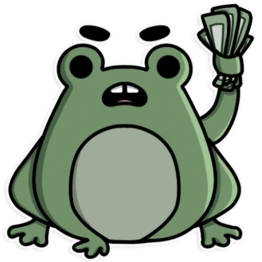 Telegram Sticker «Frog's Fine Box» 💵