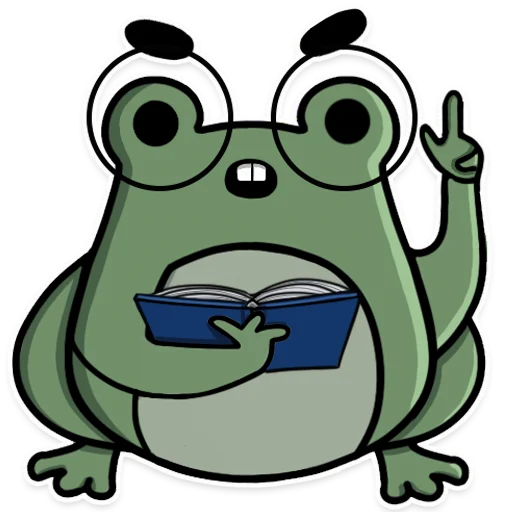 Стікер Telegram «Frog's Fine Box» 🧠