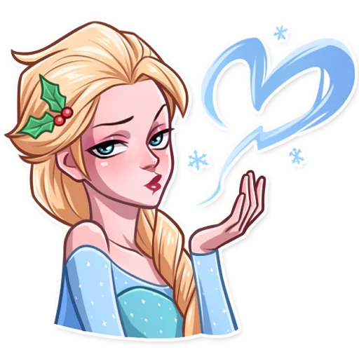Telegram Sticker «Elsa» 😘