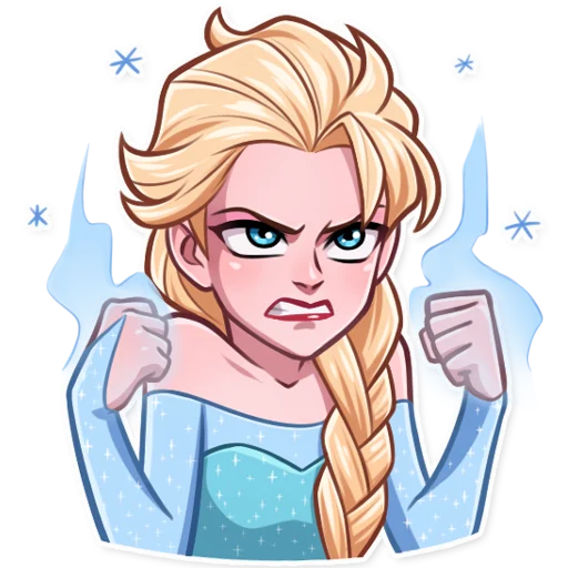 Telegram Sticker «Elsa» 😡