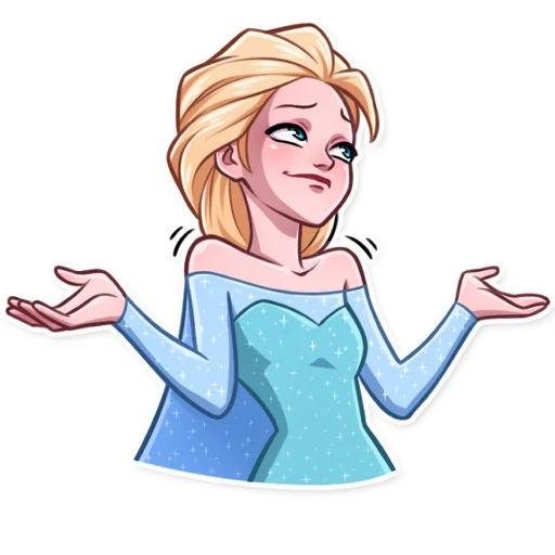 Elsa sticker 🤷‍♀