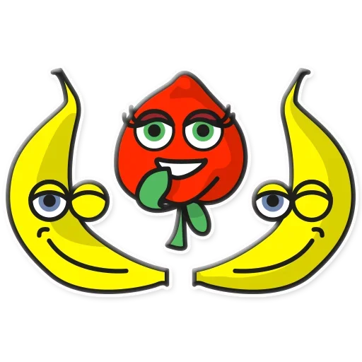 Telegram Sticker «Fruit party» ✌
