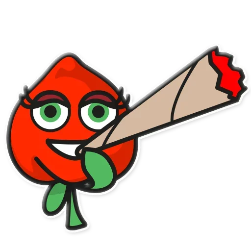 Telegram stiker «Fruit party» 🚬