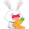 Fun Bunny Emoji emoji 🥕