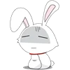 Fun Bunny Emoji emoji 🫥