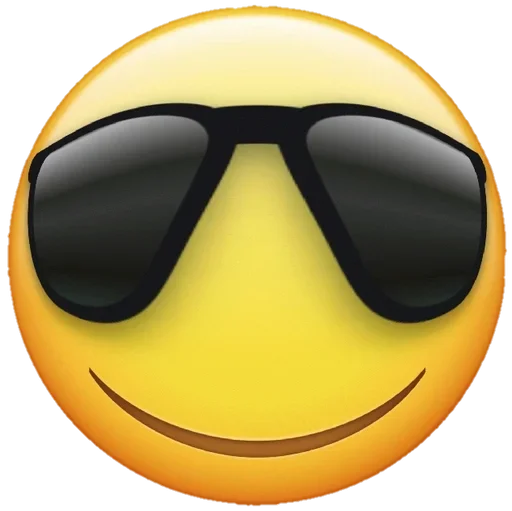 Стикер Telegram «Funny Emoji» 😎