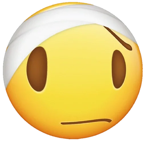 Стікер Telegram «Funny Emoji» 🤕