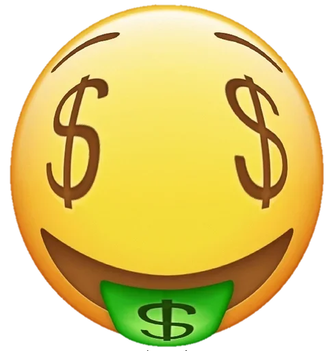 Стікер Telegram «Funny Emoji» 🤑