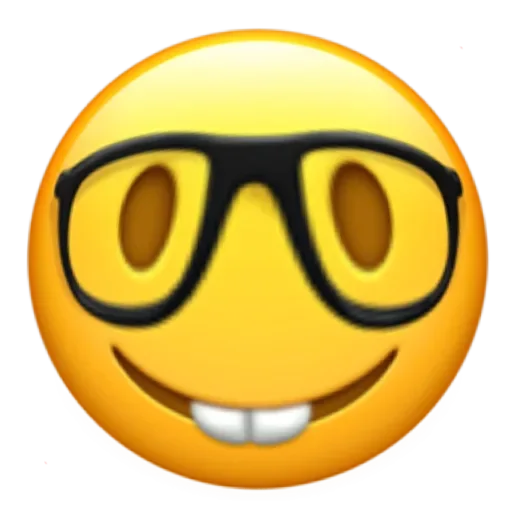 Стікер Telegram «Funny Emoji» 🤓