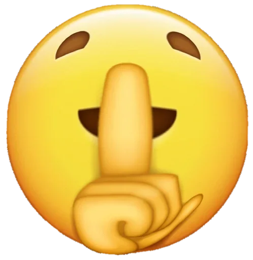 Стікер Telegram «Funny Emoji» 🤫
