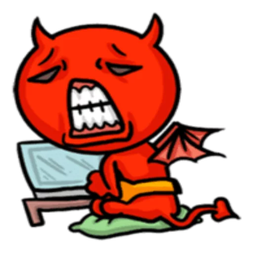 Telegram Sticker «Funny Devil» 😫