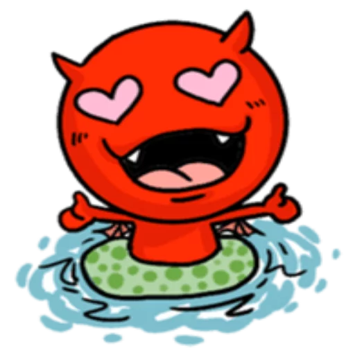 Funny Devil  emoji 🛁
