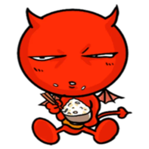 Funny Devil  emoji 🍚