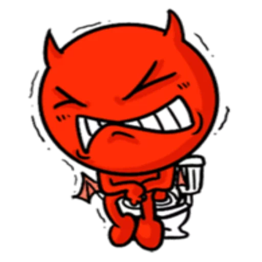 Telegram Sticker «Funny Devil» 🚽
