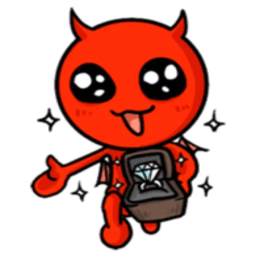 Telegram stiker «Funny Devil» 💍