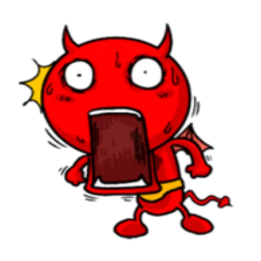 Telegram Sticker «Funny Devil» 😨