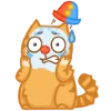 Telegram emoji «Забавный Персик» 😱
