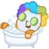 Забавный Персик emoji 🛁