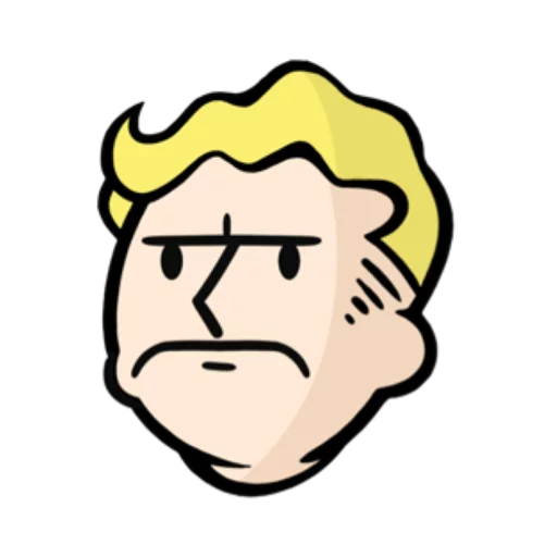 Стикер Fallout emoji 😐