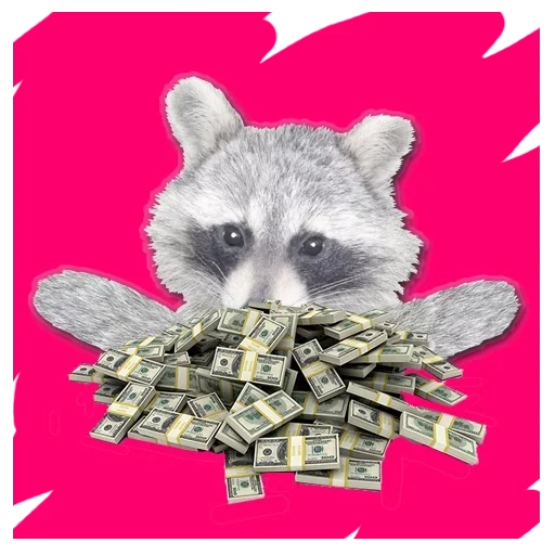 Емодзі famous racoon 😚