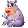 Telegram emoji «fat animals» 🦛