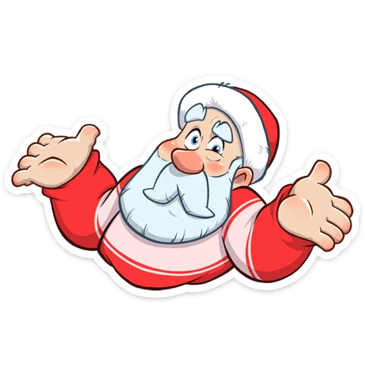 Telegram Sticker «Дедушка Мороз» 🤷