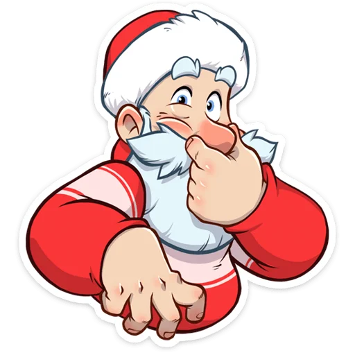 Telegram Sticker «Дедушка Мороз» 🤢