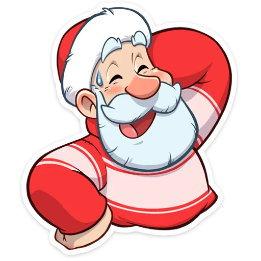 Telegram Sticker «Дедушка Мороз » 😰