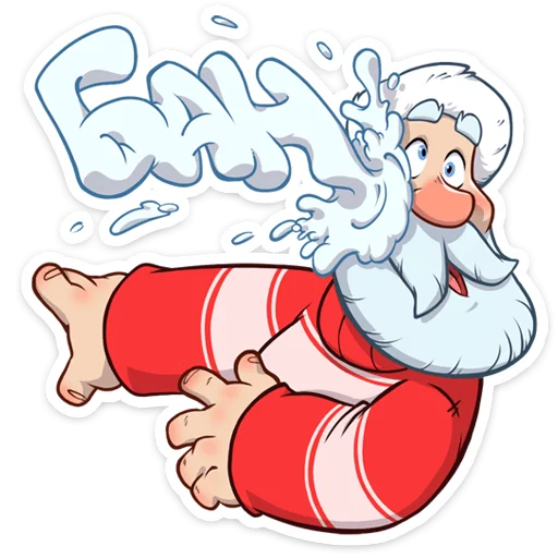 Telegram Sticker «Дедушка Мороз» ❌