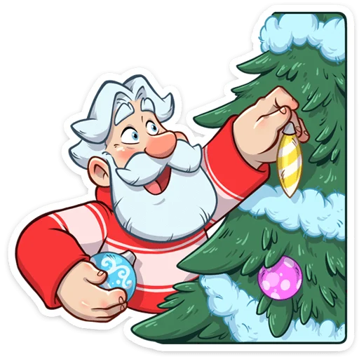 Telegram Sticker «Дедушка Мороз» 🎄