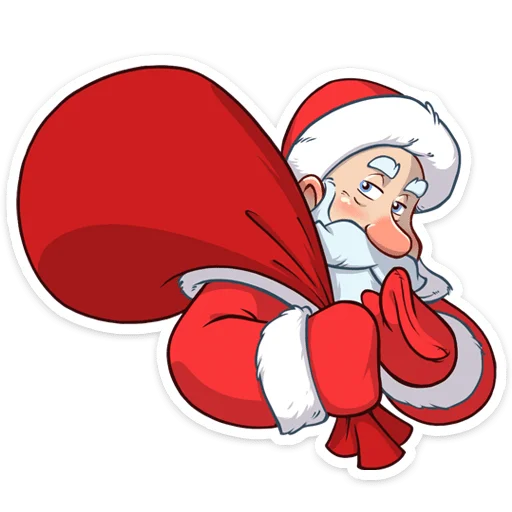 Telegram Sticker «Дедушка Мороз» 🎁