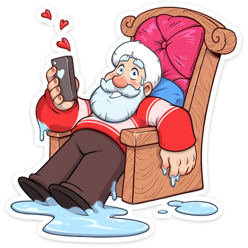 Telegram Sticker «Дедушка Мороз» 😍