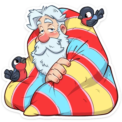 Telegram Sticker «Дедушка Мороз» 🤗