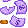 Purple | Фиолетовый emoji 💵